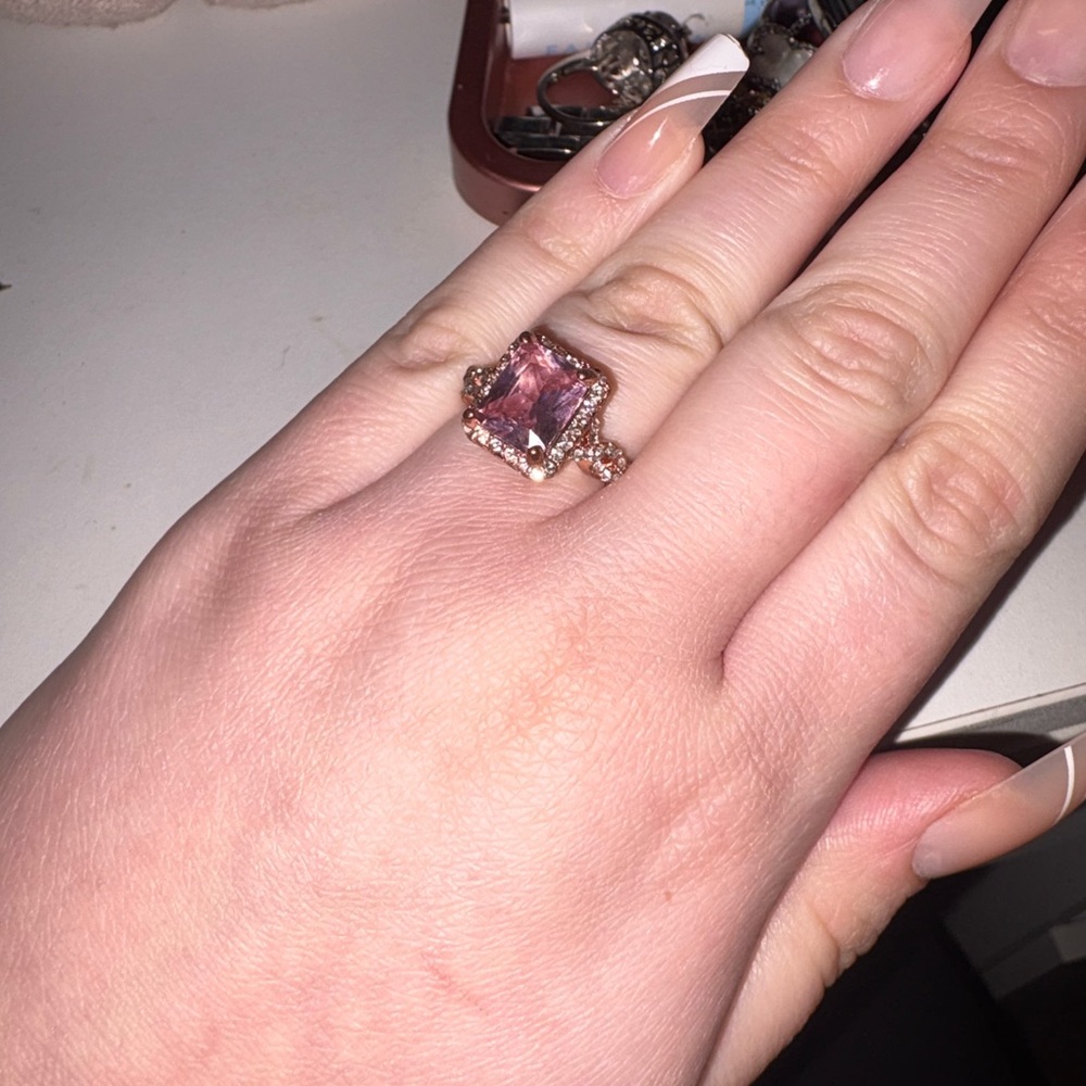 Elegant Pink Gemstone Ring